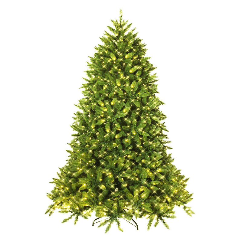 Hinged Artificial Christmas Tree With BuiltIn LED Lights 6001250 Realistic Fir Branch Tips 4