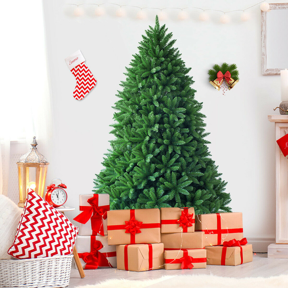 6 Foot Artificial Christmas Tree, Ultra-Full 1250 Branch Tips for Realistic Display