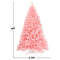 6 Feet Pink Artificial Hinged Spruce Christmas Tree with Metal Stand, Full-Body PVC Holiday Tree for Home, Wedding