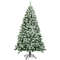 6 Feet Snow Flocked Artificial Christmas Tree Hinged With 928 Tips Realistic Winter Wonderland Deco 5
