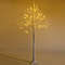 5-Foot Pre-Lit White Twig Birch Tree with 72 Warm White LED Lights for Christmas