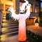 12 Ft Halloween Inflatable Ghost with LED Flame Lights, Scary Outdoor Yard Decoration with Blower & Stakes for Garden