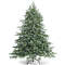 6 Feet Artificial Christmas Spruce Hinged Tree Unlit with Metal Stand, Full Lush Tips for Indoor Holiday Decoration