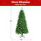 7FT Artificial Christmas Tree with Multi-Colored Fiber Optic Lights, Pre-Lit Spruce Tree for Indoor Holiday, Home Decor