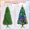 7FT Artificial Christmas Tree with Multi-Colored Fiber Optic Lights, Pre-Lit Spruce Tree for Indoor Holiday, Home Decor