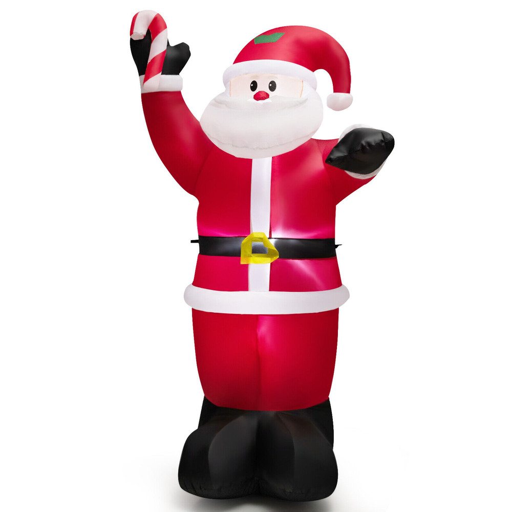 8 Feet Inflatable Santa Claus Decoration with LED Lights – Giant Outdoor Christmas Decor