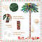 6 Feet Pre-Lit Artificial Tropical Christmas Palm Tree with 210 Multi-Color LED Lights, Festive Holiday Decor