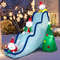 Giant Inflatable Polar Bear Slide Scene Decoration With LED Lights Outdoor Christmas Inflatable 0