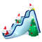 Giant Inflatable Polar Bear Slide Scene Decoration With LED Lights Outdoor Christmas Inflatable 6