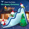 Giant Inflatable Polar Bear Slide Scene Decoration With LED Lights Outdoor Christmas Inflatable 2