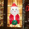 Lighted Inflatable Santa Claus Broke Out From Window Christmas LED Window Decoration With Suction C 1