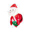 Lighted Inflatable Santa Claus Broke Out From Window Christmas LED Window Decoration With Suction C 7