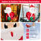 Lighted Inflatable Santa Claus Broke Out From Window Christmas LED Window Decoration With Suction C 4