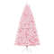 Flocked Artificial Christmas Tree with LED Lights and Branches, Lush Pink Tips & Multi-Mode Lighting for Home Decor