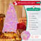 Flocked Artificial Christmas Tree with LED Lights and Branches, Lush Pink Tips & Multi-Mode Lighting for Home Decor