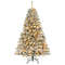 6/7/8 Ft Pre-Lit Artificial Christmas Tree with 300,400,500 Warm White LED Lights