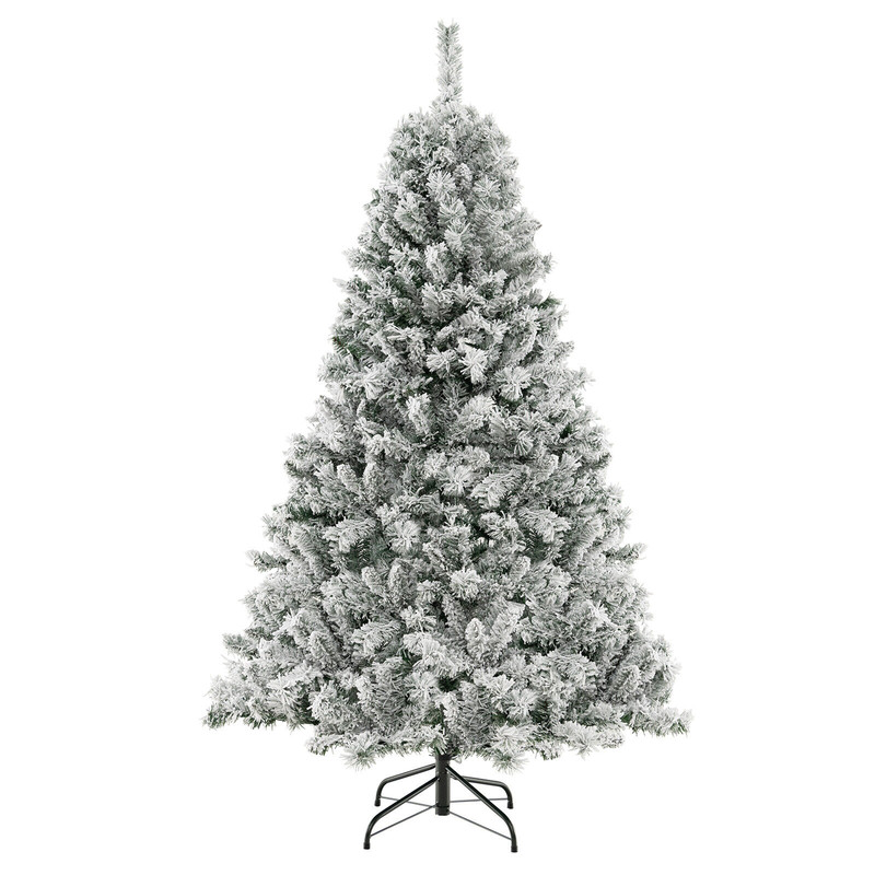 6/7/8 Ft Pre-Lit Artificial Christmas Tree with 300,400,500 Warm White LED Lights