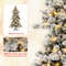 7 Feet Flocked Christmas Tree with Realistic Pine Needles | Premium Holiday Decor