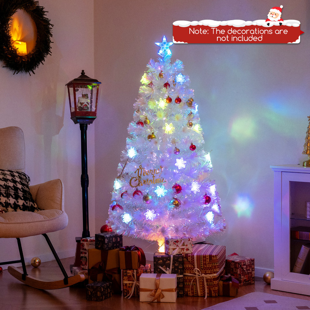 Iridescent PreLit Fiber Optic Christmas Tree 567 Feet Artificial Holiday Tree 0