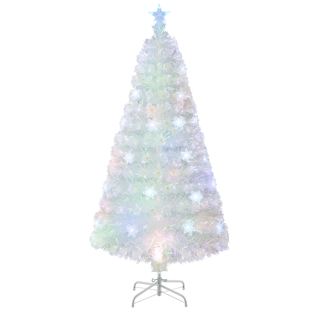 Iridescent PreLit Fiber Optic Christmas Tree 567 Feet Artificial Holiday Tree 2