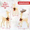 3Piece Prelit Christmas Reindeer Family With 230 Warm White LED Lights Outdoor Indoor Holiday Deco 6