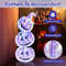 Standing 150 LED Lighted Pumpkin Halloween Decoration with Base, Outdoor Yard Inflatable Pumpkin Stack for Holiday Lawn