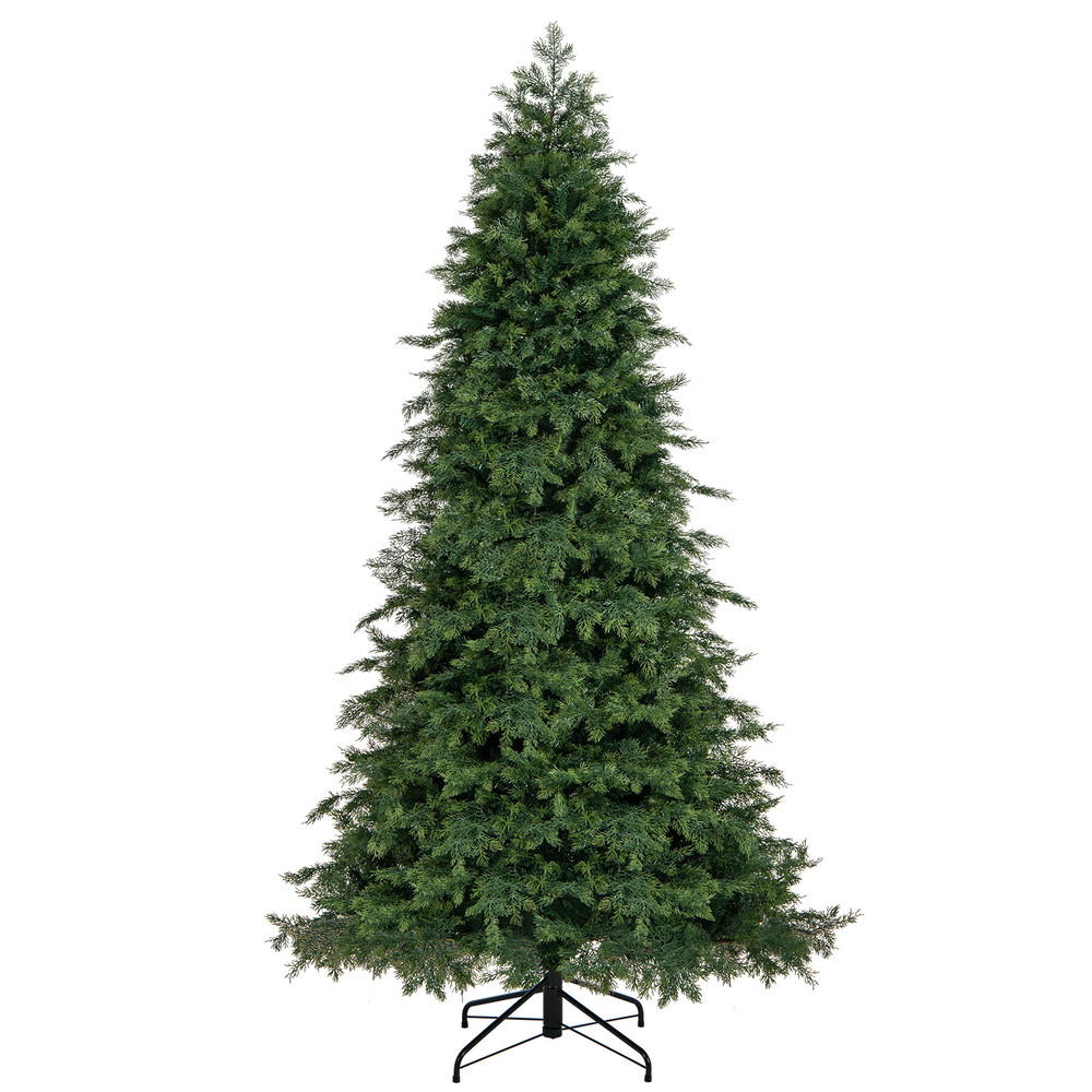 Traditional Green Christmas Tree Realistic Xmas Tree with PE & PVC Foliage for Indoor Holiday Decor