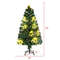 Traditional 4ft Green Christmas Tree Pre-Lit Xmas Tree with Star