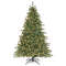 8 ft LED Christmas Tree with Warm White Lights & Pine Cone Decor