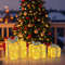 Set of 3 Christmas Lighted Gift Boxes Pre-Lit Decor with 90 Warm LED Lights for Festive Holiday Display