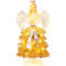 52 Feet Lighted Angel Artificial Christmas Tree With Warm White LED Lights Golden White Holiday De 3