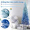 6ft Blue Gradient Snow Flocked Artificial Christmas Tree 435 Tips, Realistic & Elegant