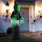 8 Foot Giant Halloween Inflatable Ghost with Built in LED Lights & Mirror Face Spooky Outdoor Decoration