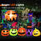 9FT Inflatable Pumpkin Patch Family with LED Lights & Witch Hat, Halloween Yard Decoration