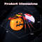 Giant Halloween Inflatable Spider & Pumpkin Combo, Flashing Eyes, Rotating Light & Waterproof Design