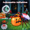 Giant Halloween Inflatable Spider & Pumpkin Combo, Flashing Eyes, Rotating Light & Waterproof Design