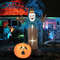 Giant 7FT Light Up Scarecrow Inflatable, Animated Pumpkin Ghost with Spooky LED Eyes for Outdoor Halloween Decor