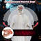 8.3 ft Halloween Standing Haunted Angel with Lighted Eyes & Automatic Wing Movement, Sound Activated Scare Decoration