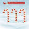 3-Piece Pre-Lit Candy Canes Set – 75 LED Lights with Ground Stakes for Holiday Decor
