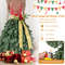 5 FT Pre-lit Mannequin Artificial Christmas Tree Dress Form with Lights, Lifelike PVC Xmas Tree with LED Lights, Ribbon