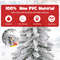 6FT Snow Flocked Artificial Xmas Tree with 589 Branch Tips and 48 Ornaments, Holiday Christmas Tree Decor for Home