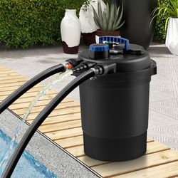 premium 4000 gallons pond pressure bio filter with 13w uv light, clear, healthy water