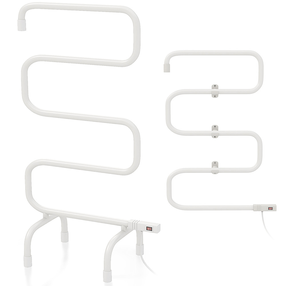 100W Electric Towel Warmer Drying Rack Fast Heating & Wall Mountable