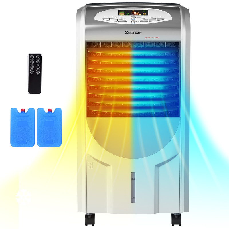 Portable Air Cooler with Heater & Humidifier Function, Compact Multi-Functional Fan
