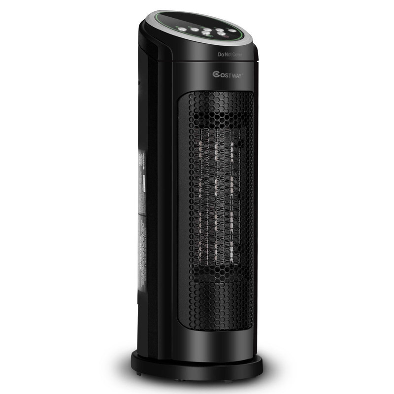 Oscillating 1500W PTC Ceramic Heater Portable LED Space Heater For Home  Office 2