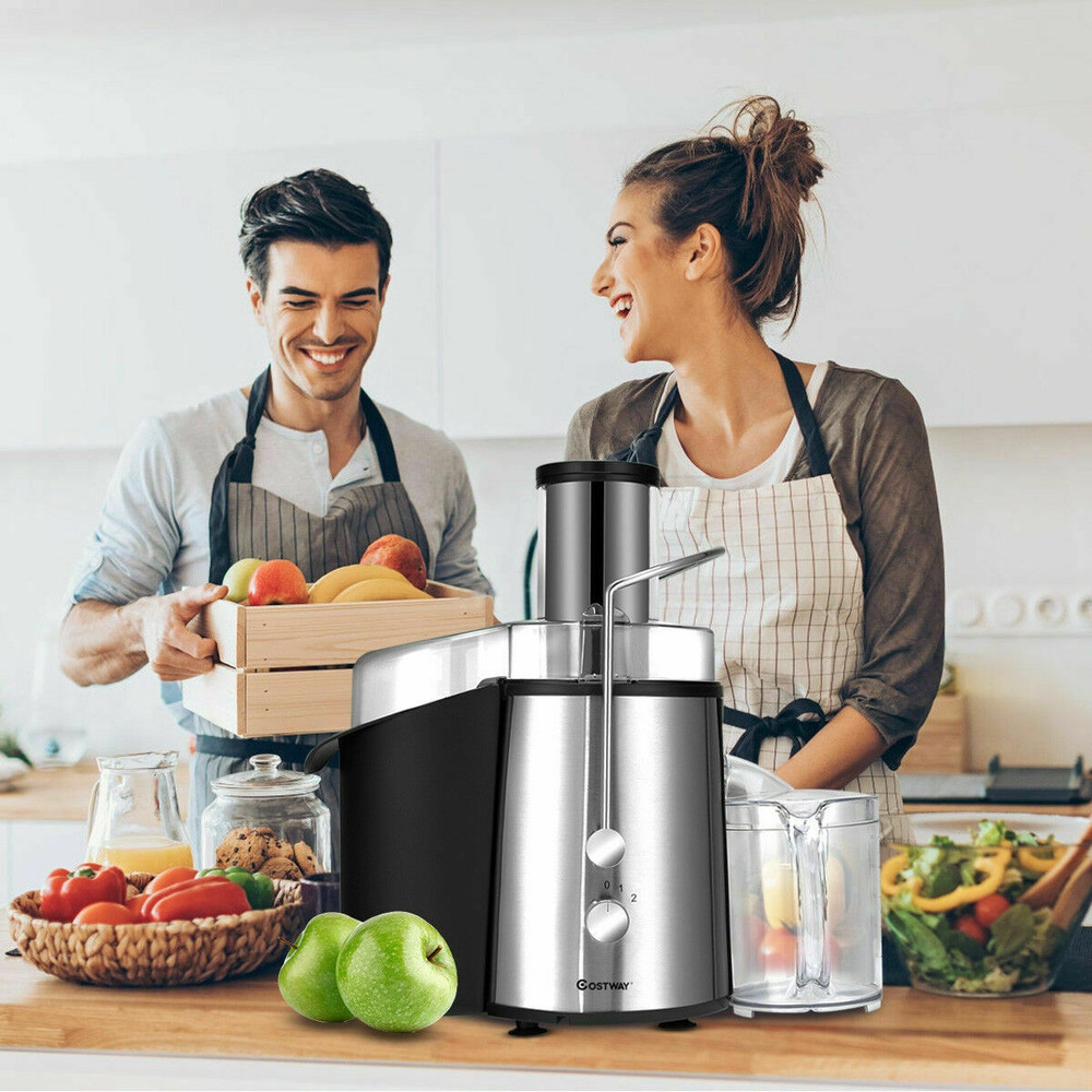 Electric Juice Extractor 2Speed Fast Press For Fresh Fruit  Vegetable Juices 0