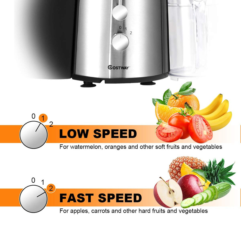 Electric Juice Extractor 2Speed Fast Press For Fresh Fruit  Vegetable Juices 3
