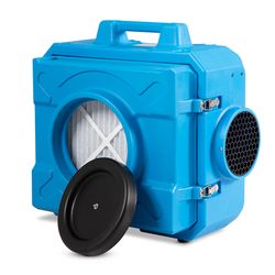 heavy-duty industrial commercial air scrubber, portable hepa air purifier & odor eliminator for job sites, home use