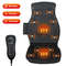 Foldable Full Body Massage Mat with 10 Vibration Motors, Portable Heated Back & Seat Cushion Pad for Car, Office, Home