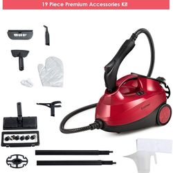 heavy duty steam cleaner mop with detachable handheld unit, multipurpose chemical-free steam cleaning for floors,